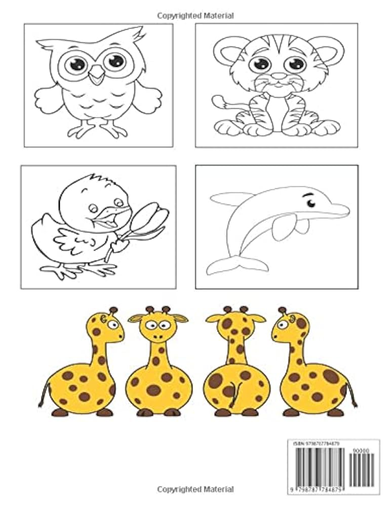 HAPPY-HAPPY A Children’s Coloring Book Happy Animals Coloring Book For Kids: Go Inside And Find